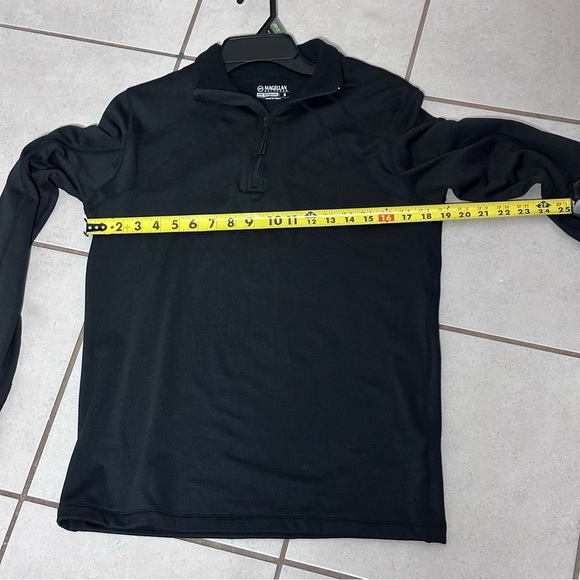 Magellan Men Half Zip Black Sweatshirt Sweater Size Small - Picture 6 of 7